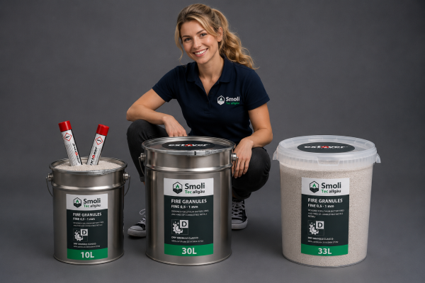 SmoliTec Extover® Fine – Neue Feuerlöschgranulat Gebinde für Lithium- &amp; Metallbrände - SmoliTec Extover® Fine – Neue Feuerlöschgranulat Gebinde für Lithium- &amp; Metallbrände