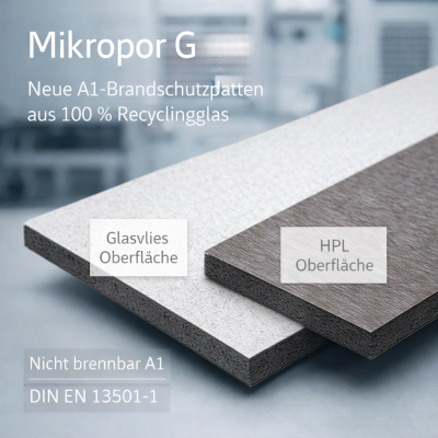 SmoliTec News – Mikropor G Brandschutzplatten - Mikropor G Brandschutzplatten – A1 Brandschutz aus Recyclingglas | SmoliTec