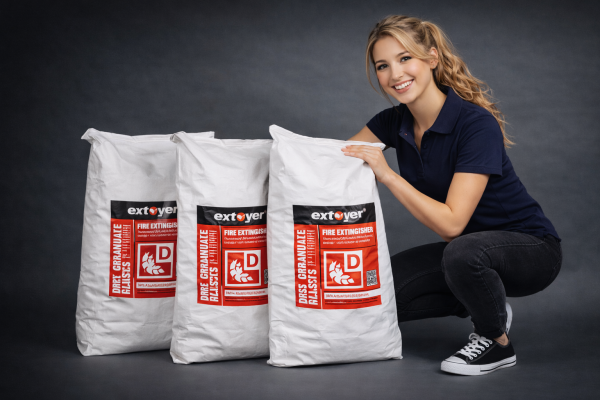 55L Extover® Säcke wieder in großen Mengen verfügbar - 55L Extover® Säcke wieder lagernd | Lithiumbrand Löschgranulat