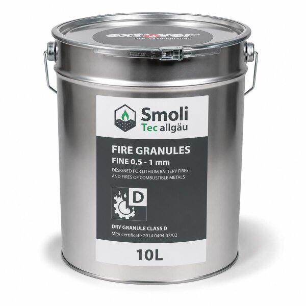 10l Extover® fine Hobbock UN-Metalleimer Brandschutzgranulat