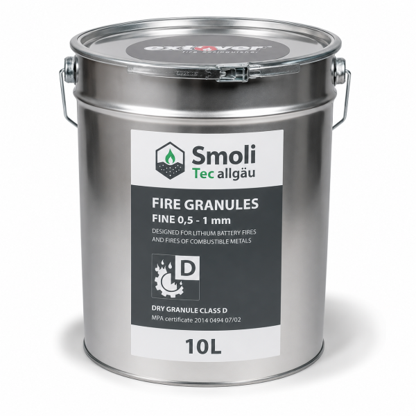 10l Extover® fine Hobbock UN-Metalleimer Brandschutzgranulat