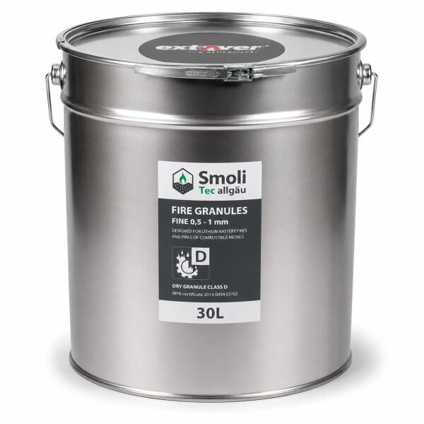 30l Extover® fine metal bucket fire extinguishing granulate