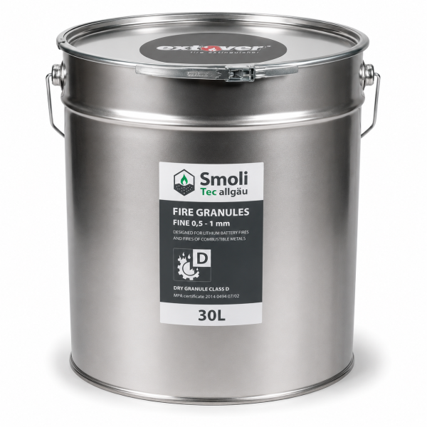 30l Extover® fine Hobbock UN-Metalleimer Brandschutzgranulat