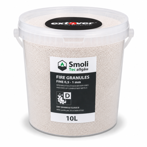 10l Extover® fine Kunststoffeimer Brandschutzgranulat