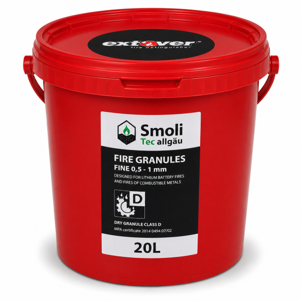 20l Extover® fine Kunststoffeimer Brandschutzgranulat