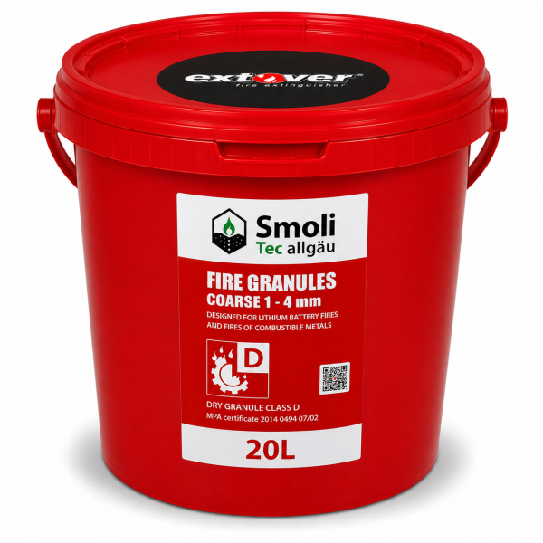20l Extover® coarse Kunststoffeimer Brandschutzgranulat