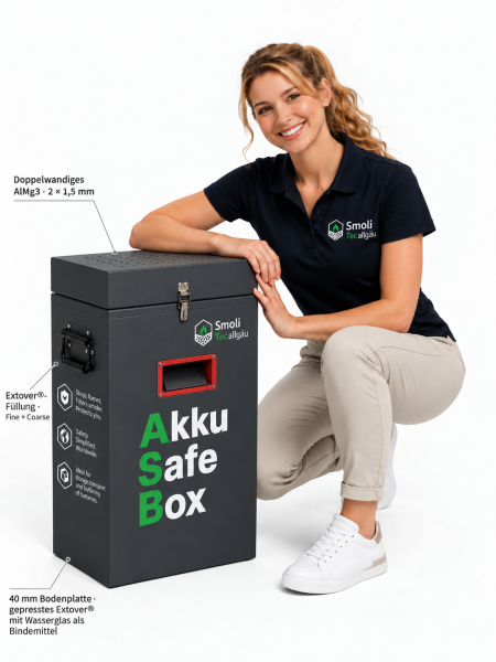 AkkuSafeBox Monthly Rental for Commercial Battery Collection Points
