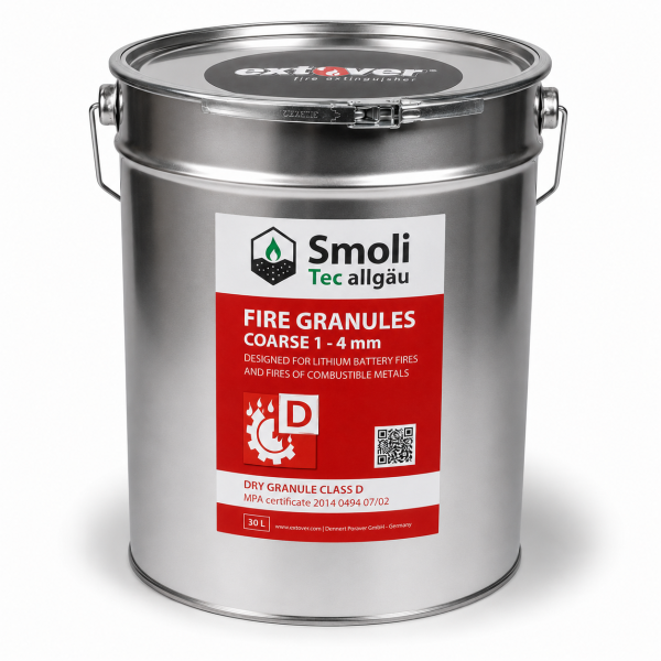 30l Extover® coarse Metall Hobbock Brandschutzgranulat